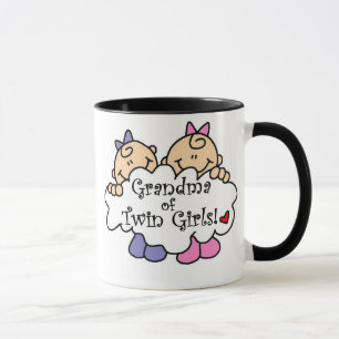 Mug Grand-mère de Twin Girls Tshirts et cadeaux