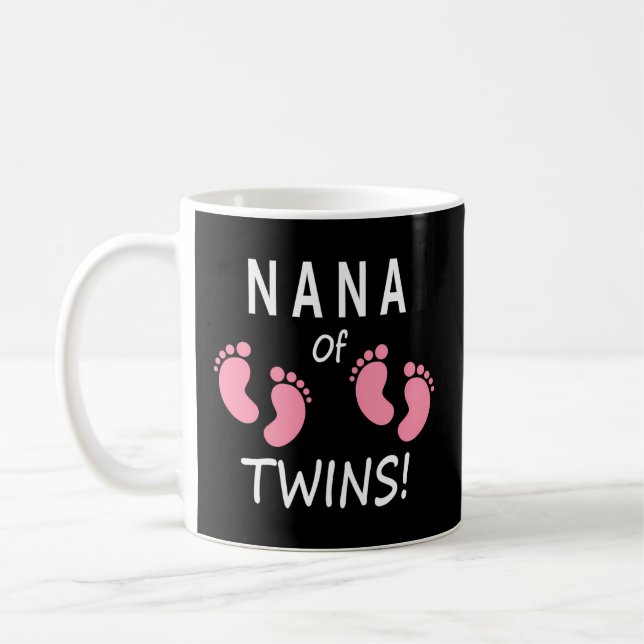 Mug Grand-Mère Grandma Nana De Deux Empreintes (Gauche)