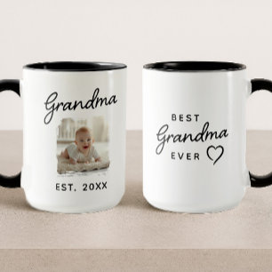 Mug Grand-mère Meilleure photo jamais établie Date