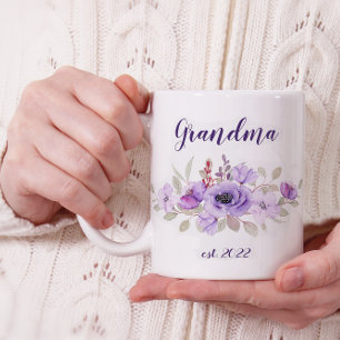 Mug Grand-mère PERSONNALISABLE Date - Première fois Gr