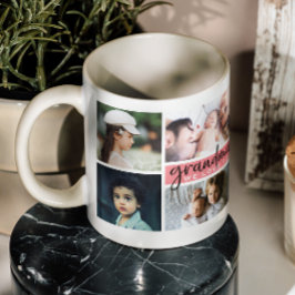 Mug Grand-mère We Love You Photo Collage