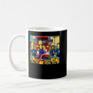 Mug Grand Modèle Cartographie Fireman Noms Pour Sam Ch