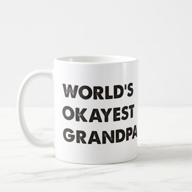 Mug Grand-papa d'Okayest du monde (Gauche)