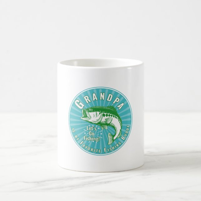 Mug "Grand-père, c'est mon pote de pêche" (Centre)