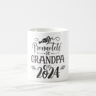 Mug grand-père est 2024, Promoted To Grandpa Est. 2024