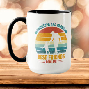 Mug Grand-père Grandson meilleurs amis ajouter un mess