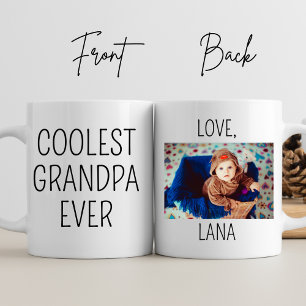 Mug Grand-père le plus frais jamais personnalisé photo