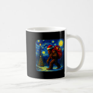 Mug Grand Père Noël Bigfoot Noël Étoile Nuit Sasquatch
