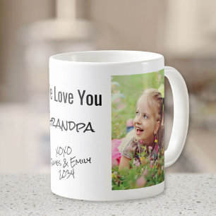 Mug Grand-père Nous Vous Aimons Photo Et Noms Personna