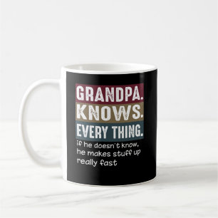 Mug Grand-père sait tout ce qu'il y a de plus Vintage 