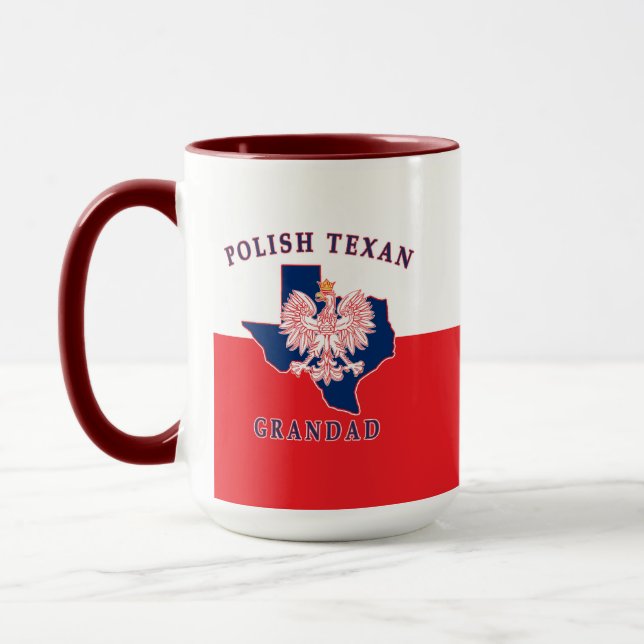 Mug Grand-père texan polonais (Gauche)