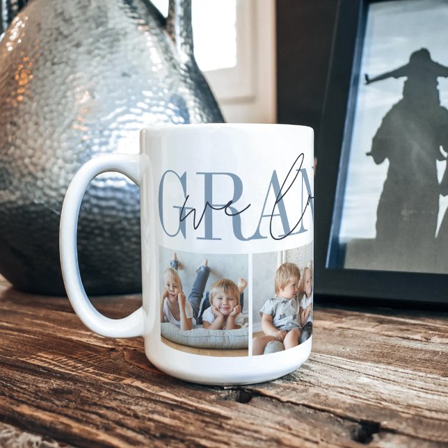Mug Grand-père We Love You 4 Photo Collage (Créateur téléchargé)