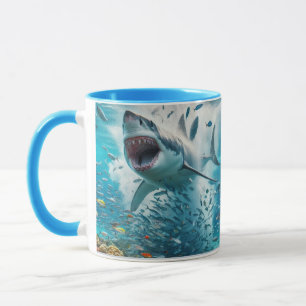 Mug grand requin blanc