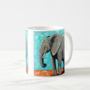 Mug Grand tableau d'éléphant bébé