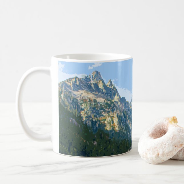 MUG GRAND TETON NATIONAL PARK - WYOMING ÉTATS-UNIS (Avec donut)