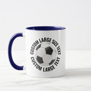 Mug Grand Text NAVY BLUE Combinaison 330g T-Shirt de F