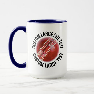 Mug Grand texte BLEU NAVY Combiné 425g Cricket personn