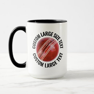 Mug Grand Texte Combo BLACK 425ml Cricket Personnalisé