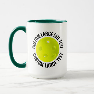 Mug Grand Texte HUN. Combo VERT 15oz Pickleball Person