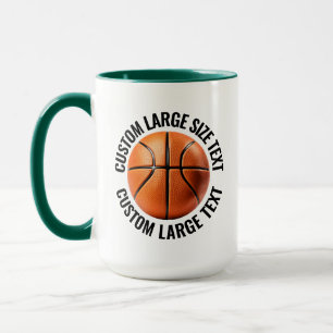 Mug Grand texte HUN. Combo VERT 445g Basketball person