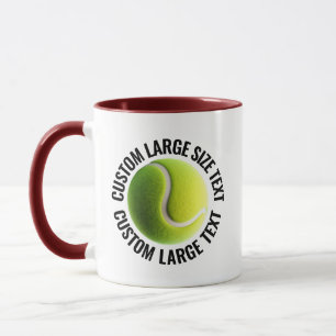 Mug Grand texte MAROON Combo 11oz Tennis personnalisé