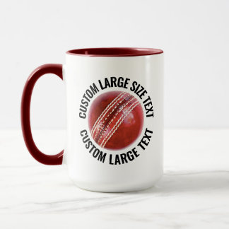 Mug Grand texte MAROON Combo 15oz Cricket personnalisé