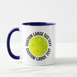 Mug Grand texte NAVY BLUE Combinaison 11oz Pickleball