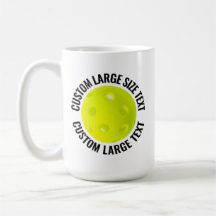 Mug Grand Texte Personnalisé Pickleball 443ml Personna