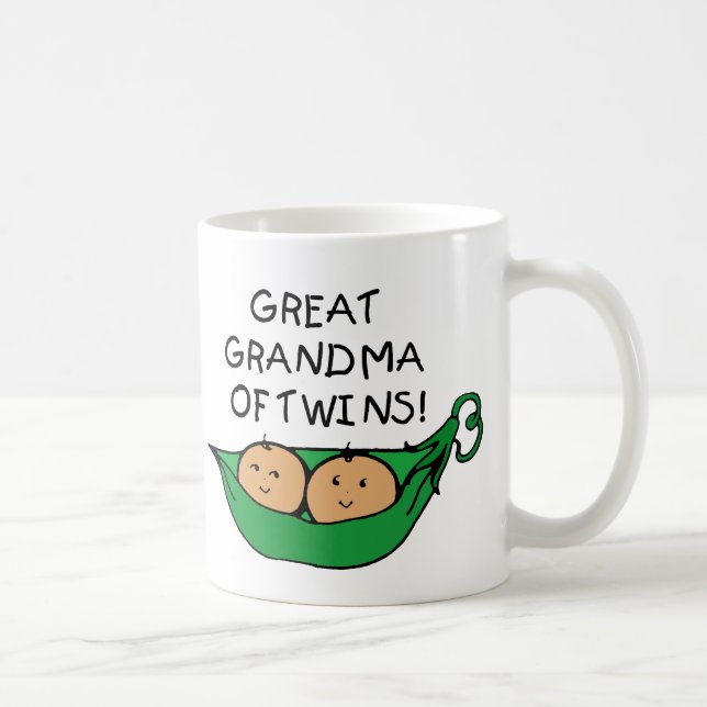 Mug Grande grand-maman de cosse de jumeaux (Droite)