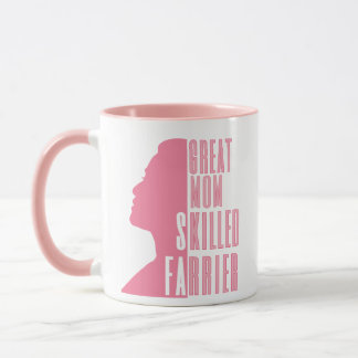 Mug Grande maman Ski Farrier Cadeau en rose