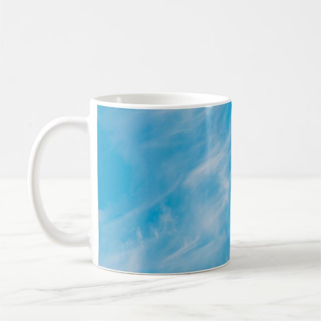 Mug Grande roue blanche sous ciel clair le matin (Gauche)