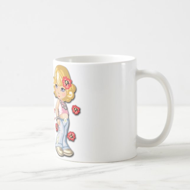 Mug Grande soeur et fleurs (Droite)
