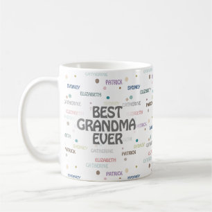 Mug Grandma Cadeaux Grandchildren 3-4 Noms