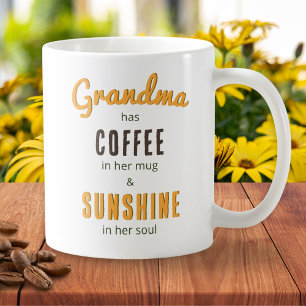 Mug Grandma Café Sunshine Soul Bouquet Floral Plutôt