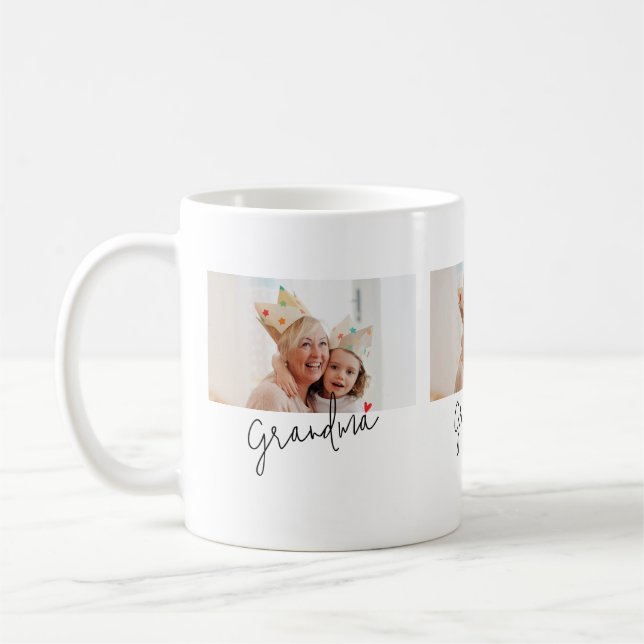 Mug Grandma Established Script Photo (Gauche)