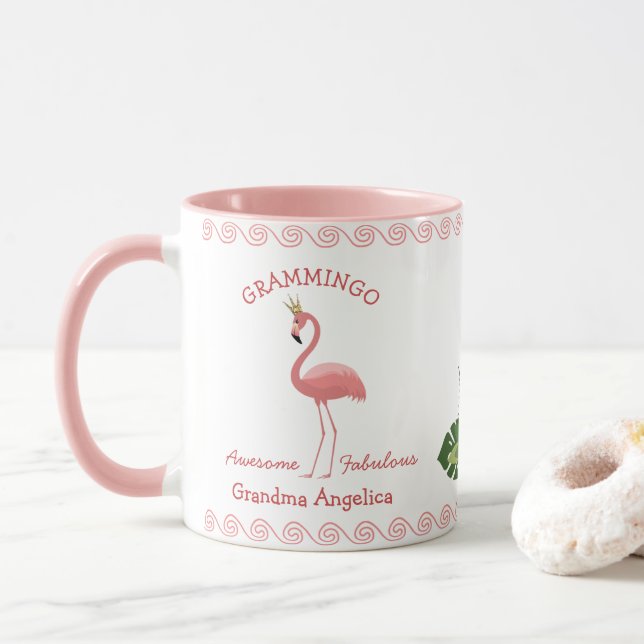 Mug Grandma Grammingo, super noms de petits-enfants (Avec donut)