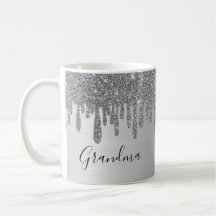 Grandma Parties scintillant en argent