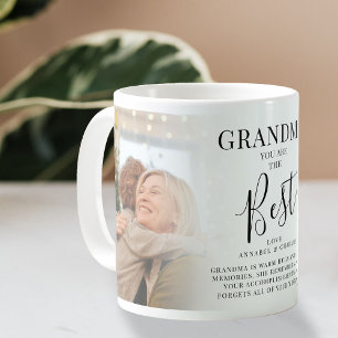 Mug 'GRANDMA' vous êtes le meilleur' Photos, Noms et C