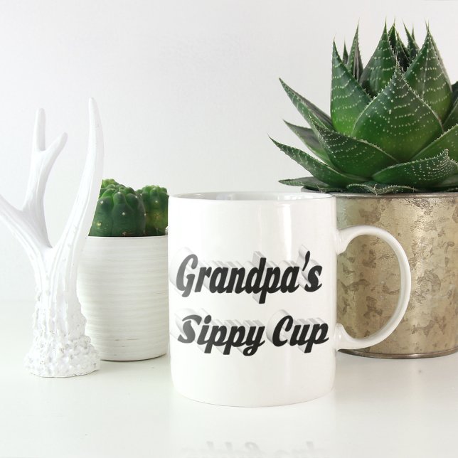 Mug Grandpa drôle café citation noir (Créateur téléchargé)