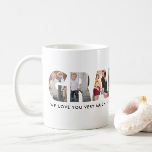 Mug GRANDPA moderne Collage photo Happy Fête des pères