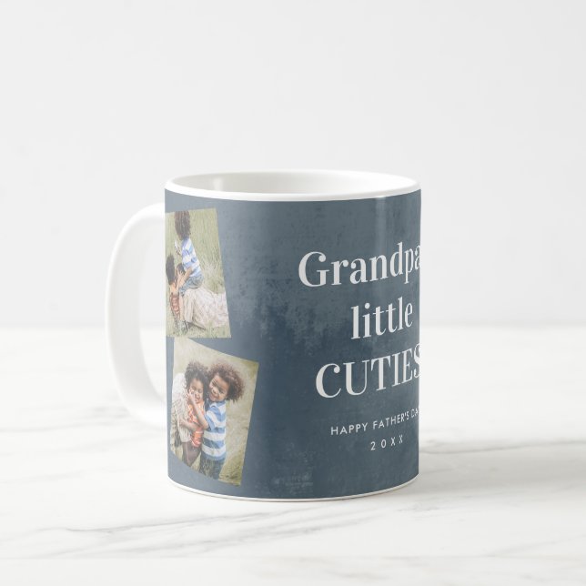 Mug Grandpa's Cuties Photo Collage Fête des pères (Devant gauche)