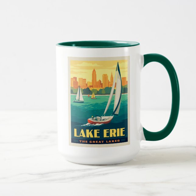 Mug Grands Lacs | Lac Érié (Droite)