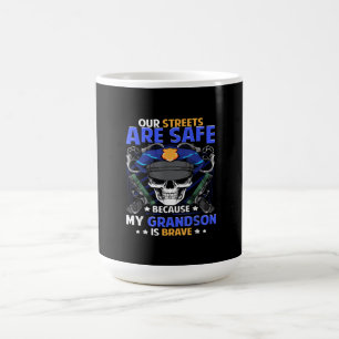 Mug Grandson Cop Mince Ligne Bleue Grand Son