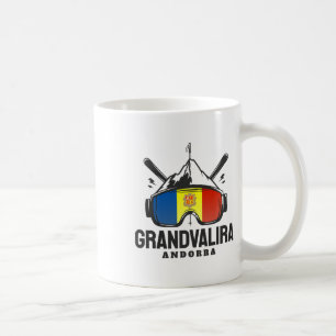 Mug Grandvalira Andorre Station de Ski Ski Retro
