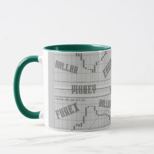 Mug Graphique à bougies du marché stock Money Forex