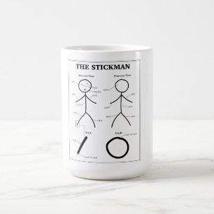 Mug Graphique d'anatomie Stickman