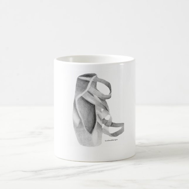 Mug Graphique de chaussure de Pointe de ballet (Centre)