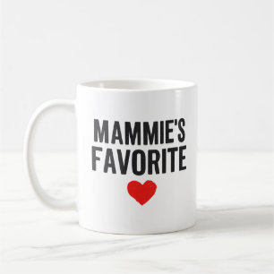 Mug Graphique de cœur préféré de MAMMIE pour la fête d
