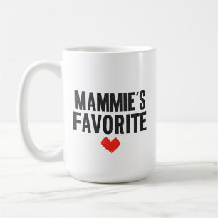 Mug Graphique de cœur préféré de MAMMIE pour la fête d