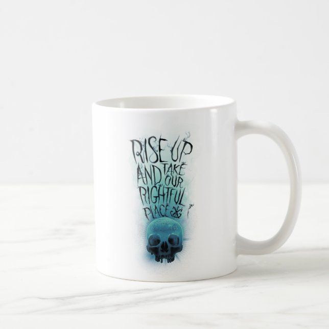 Mug Graphique de crâne et de fumée (Droite)